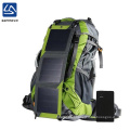 China supplier wholesale high quality large waterproof nylon solar charger backpack